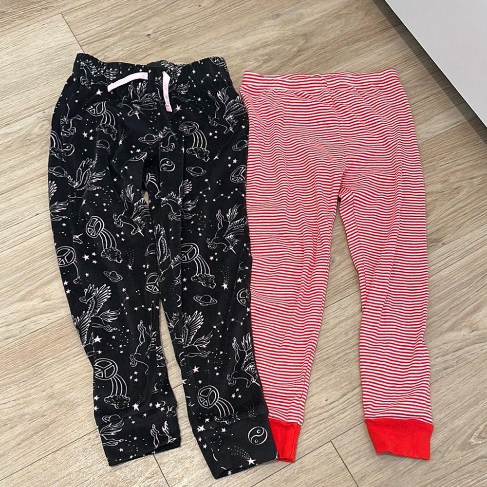 Kids Pajama pants bundle- Black and Red